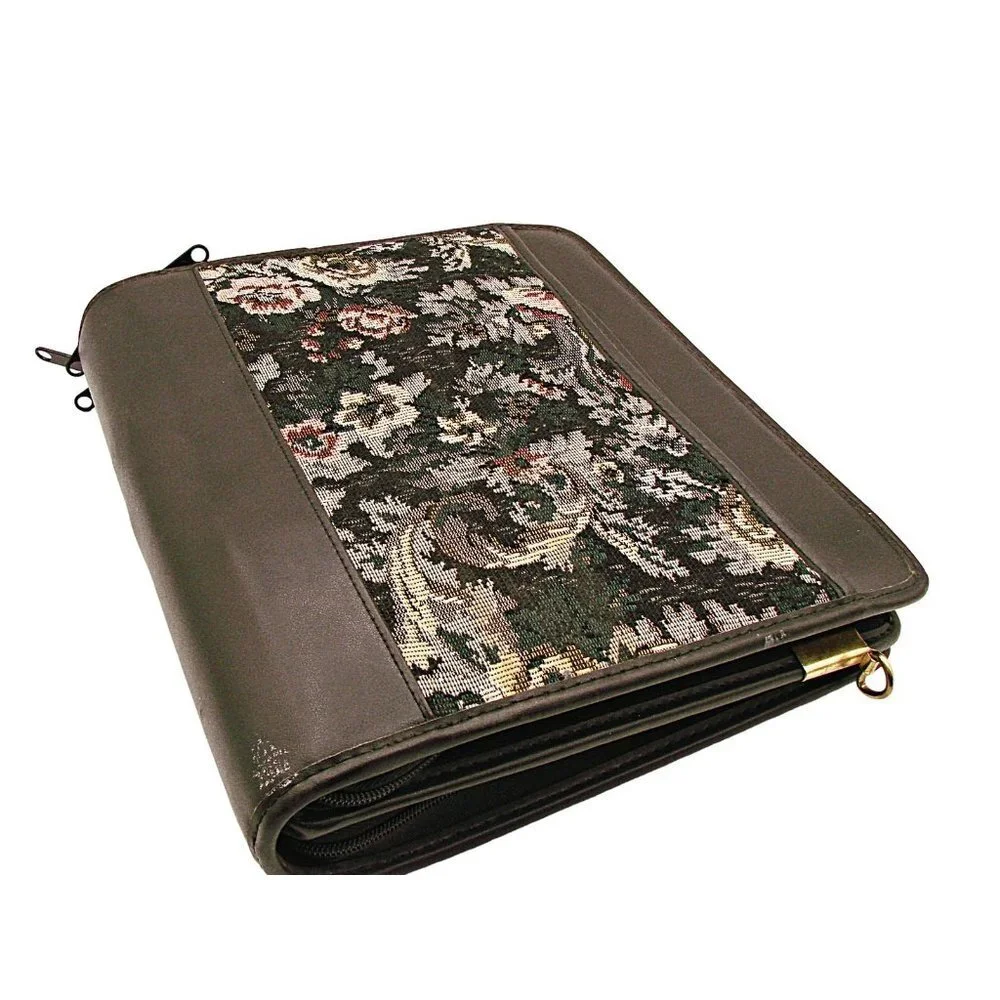 APEGO Millennium Collection Business Portfolio Organizer Planner Briefcase Flora